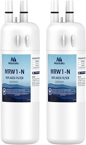 MARRIOTTO Filtro de agua para refrigerador MRW1 compatible con Whirlpool W10295370A, EDR1RXD1, filtro 1, W10295370, P4RFWB, P8RFWB2L, 46-9930,