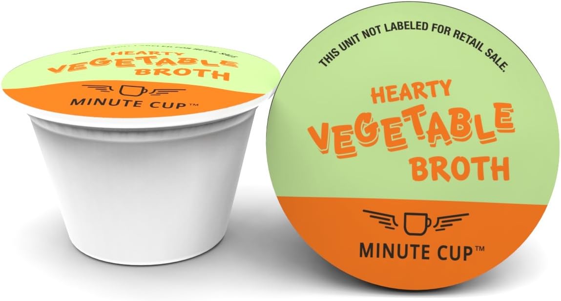 Minute Cup Hearty Vegetable Broth Single Serve Cups, 15 Count