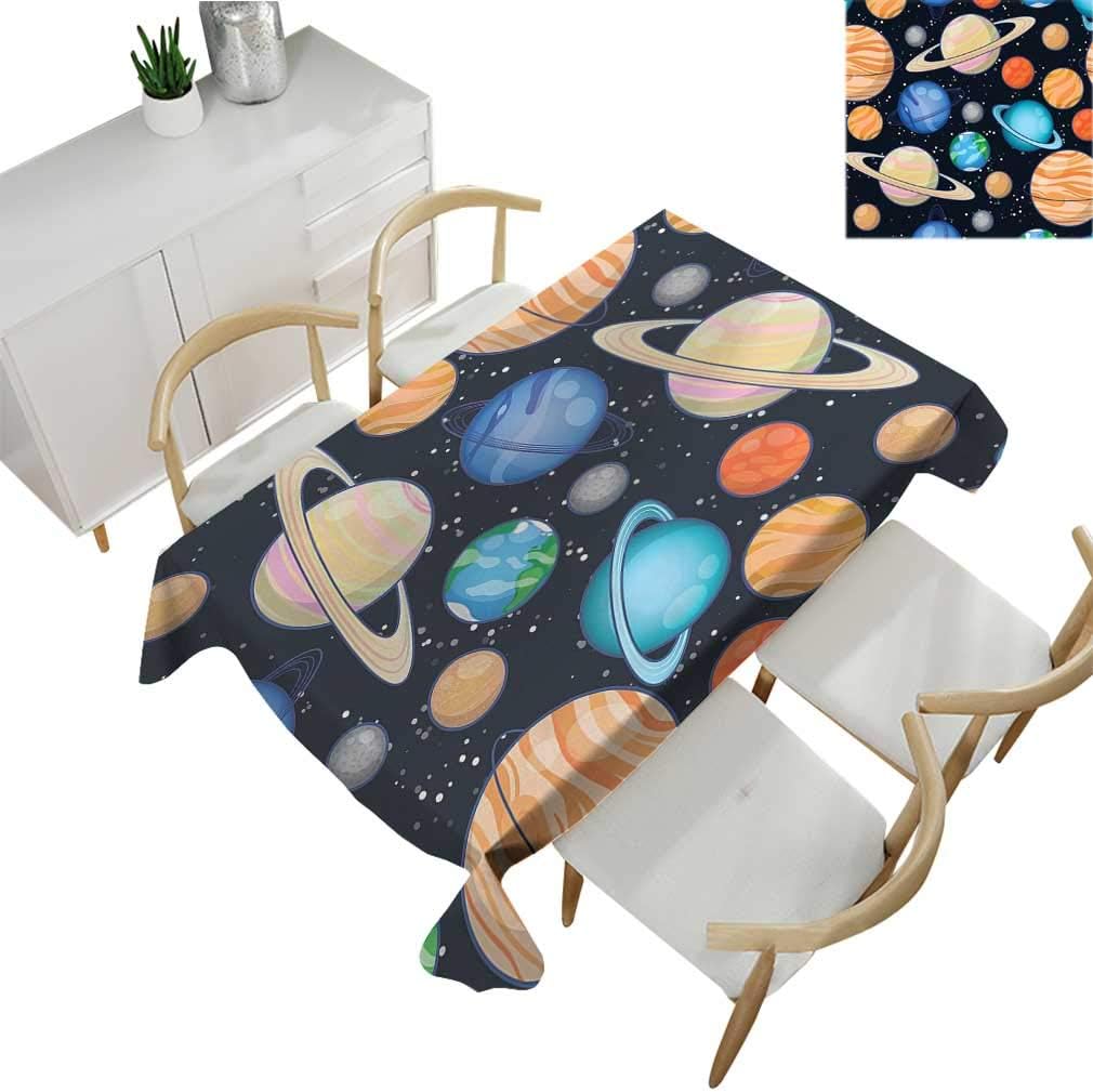 Greatdecor Galaxy Tablecloths, Cute Galaxy Space Art Solar