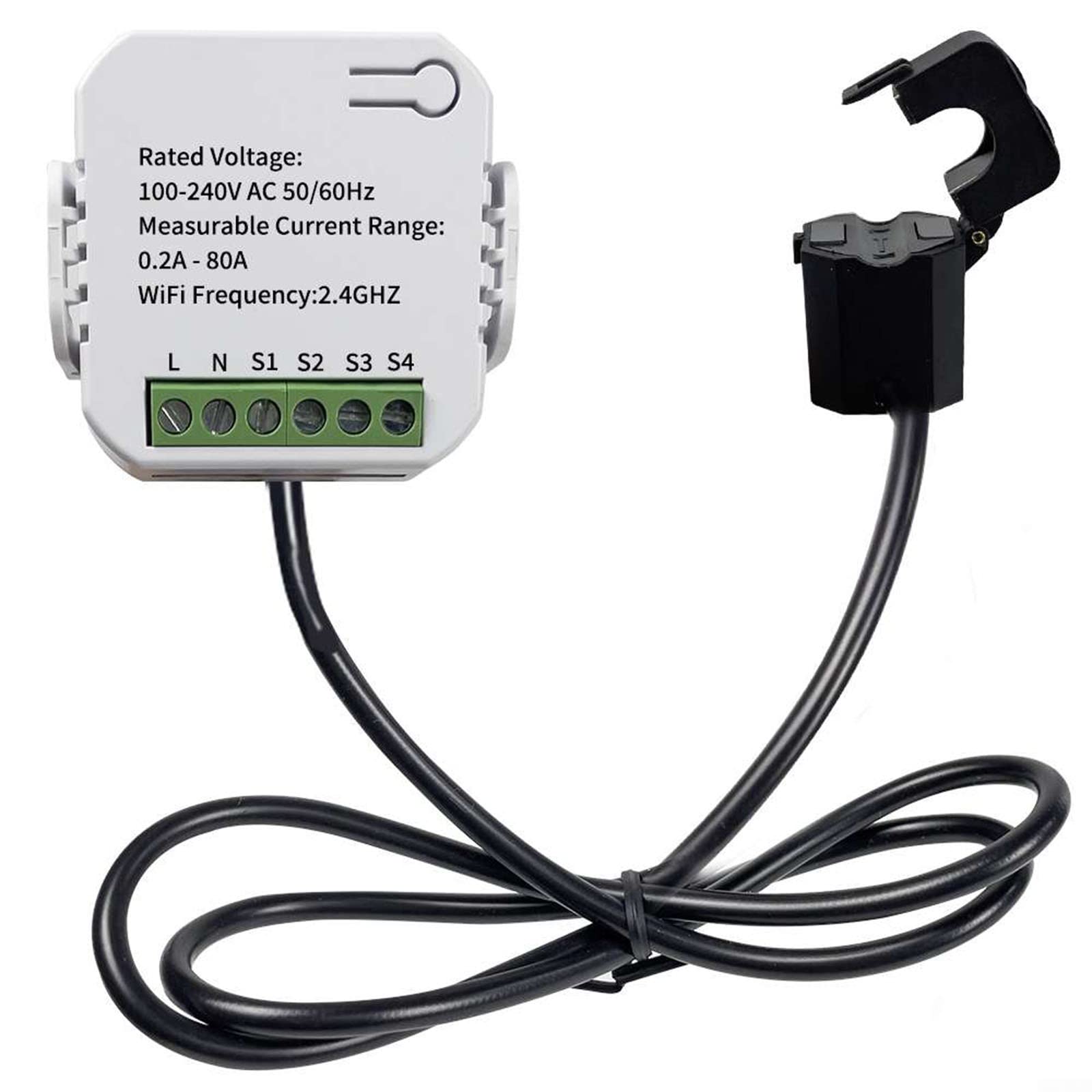 Smart Energy Meter TY Power Consumption Monitor With 2 80A CT Clamp Electricity Statistics Current Transformer Electricity Usage For Detecting Solar Photovoltaic Power Generation - View #8