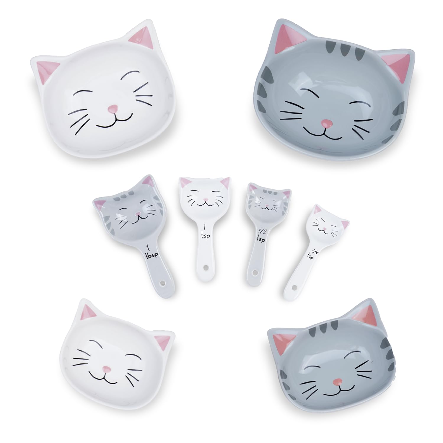 Amazon.com: Cute Measuring Cups and Spoons Set - Cat Mom Gifts for
