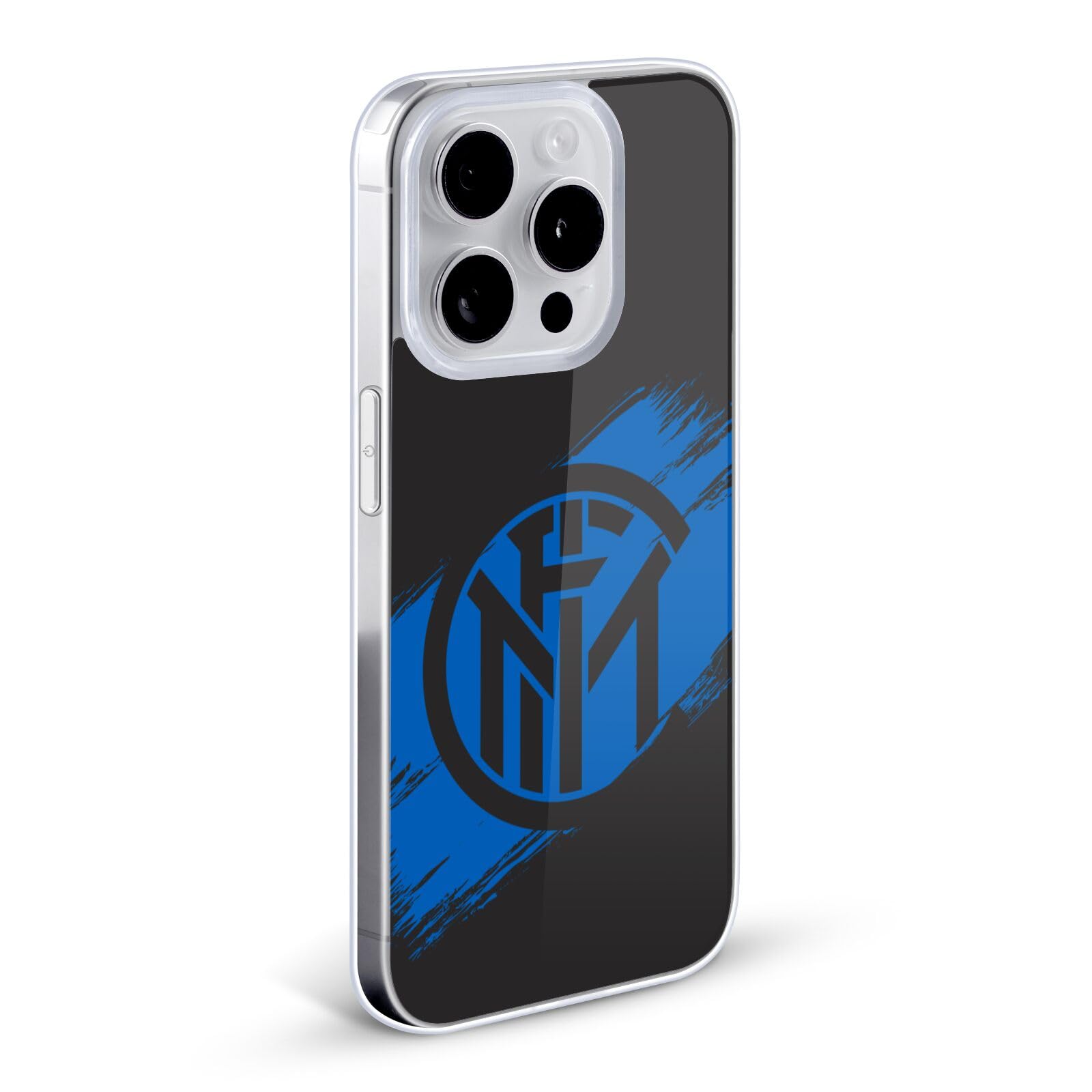 Head Case Designs Licenza Ufficiale Inter Milan Tratti di Pennello Grafici Custodia Cover in Morbido Gel Compatibile con Apple iPhone 13