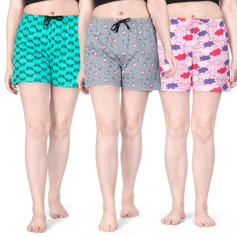 Image of Real Basics Women's Regular Shorts (Pack of 3)