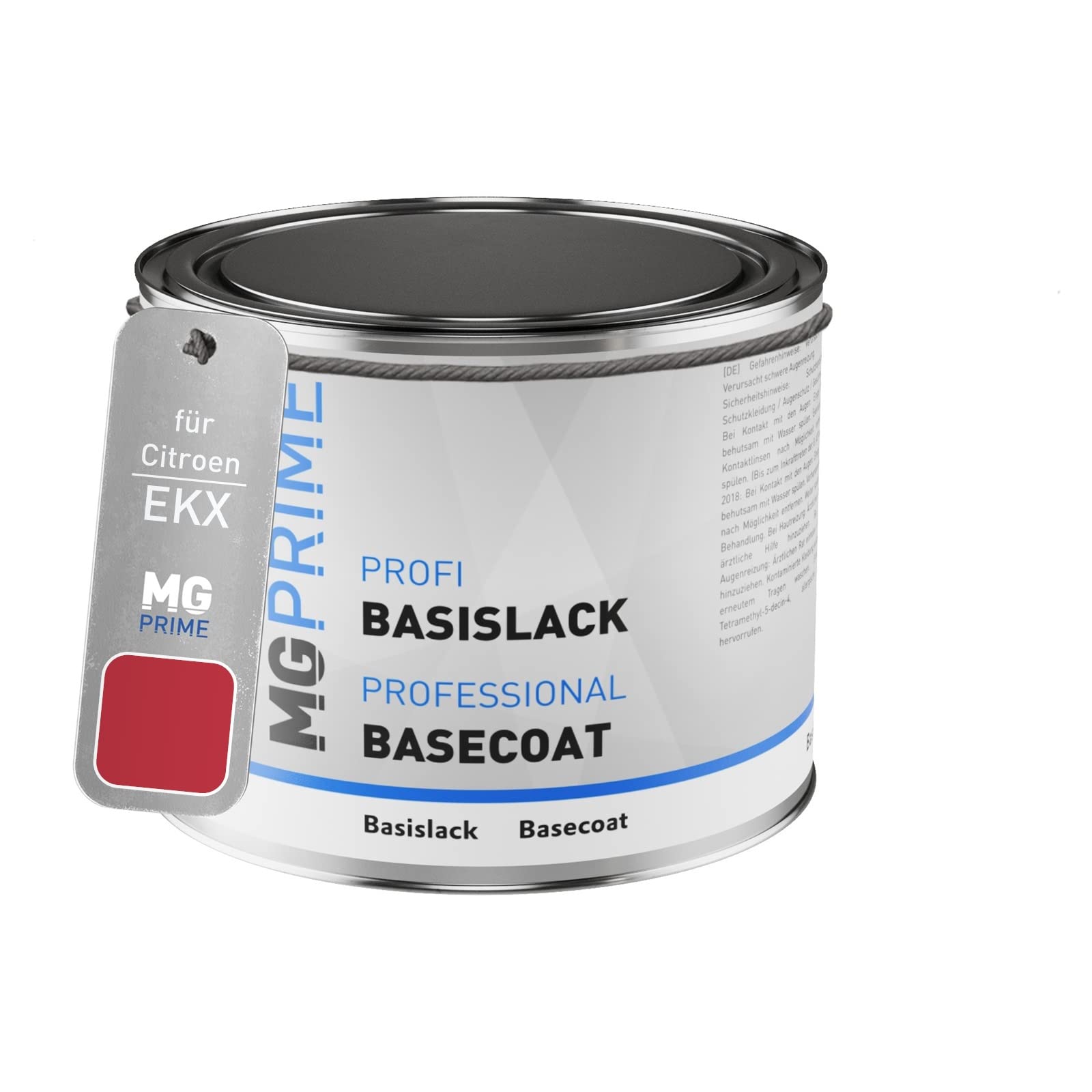 MG PRIME Car Paint Can ready-to-spray for Citroen EKX Rouge Groseille/Cardinal Red Base coat 0.5 litre 500ml