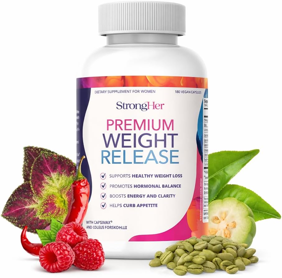 StrongHer Premium Weight Release - Menopause Weight Support for Women 40+, Helps Reduce Cravings, Support Metabolism & Steady Energy