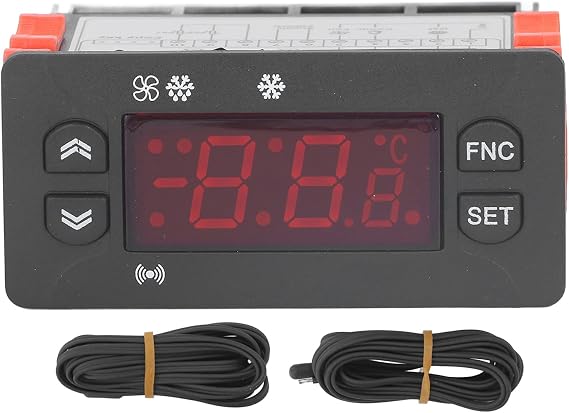 Digital Temperature Controller Microcomputer Temperature Controller Fahrenheit Celsius Switchable Cooling Controller for Refrigerator 230VAC