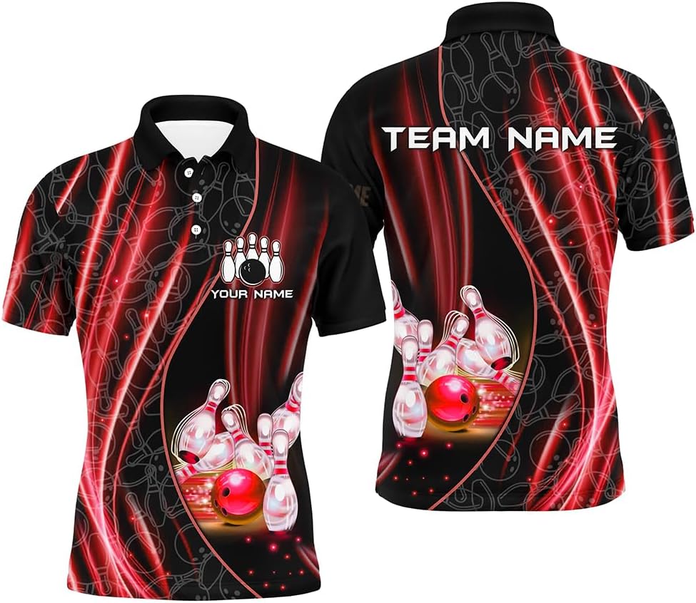 ウェア・シャツ Bowling Shirts Joe Tonelli & Marc Luers Amazon.com: PIONAMZIOZ Custom Bowling Shirt for Men and