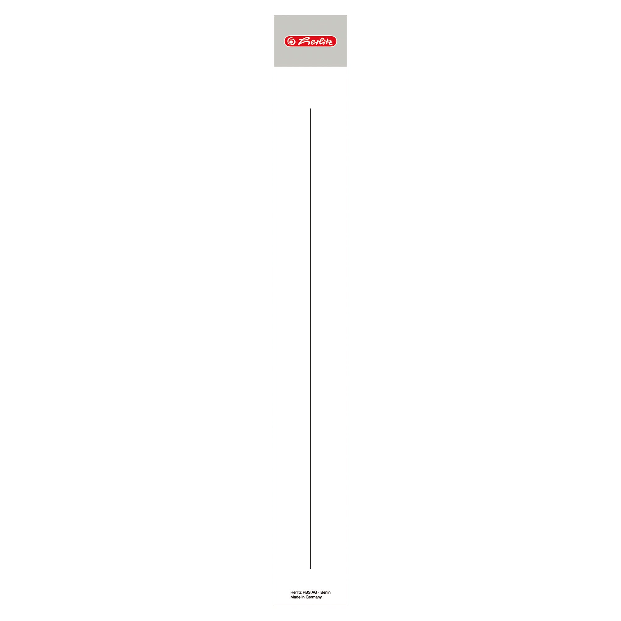 Herlitz Ordnerrückenschild 36 x 290 mm, selbstklebend, für Hängeordner 5 cm – Weiß, 10 Stück