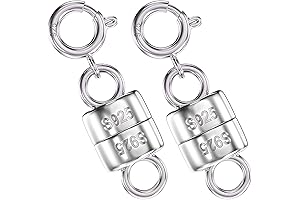 Magnetic Clasps for Jewelry with Silver Charm