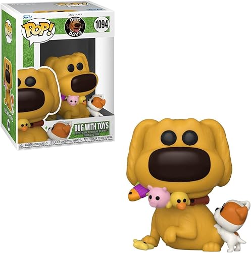 Miniatura 2 de Disney Pixar: Dug Days - Dug with Toys Funko Pop! Figura de vinilo (con funda protectora compatible con POP Box), multicolor, 3.75 pulgadas