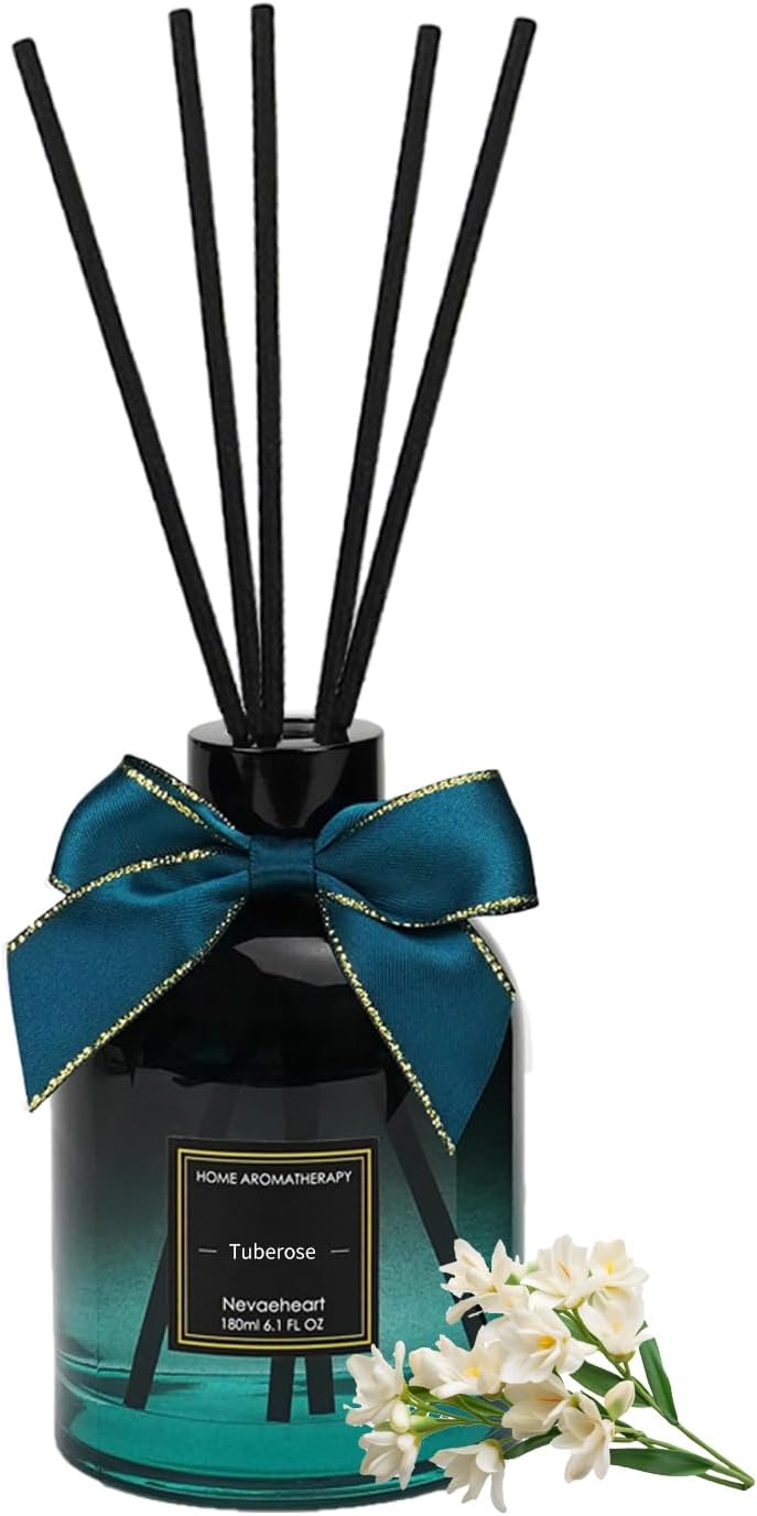 NEVAEHEART Reed Diffuser Set,Tuberose Reed Diffuser Gifts