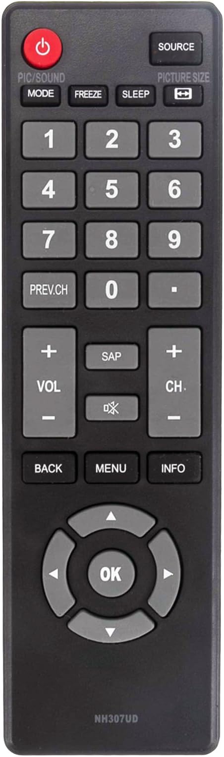 NH307UD Replaced Remote Control Compatible with Funai TV LF320FX4 LF320FX4F
