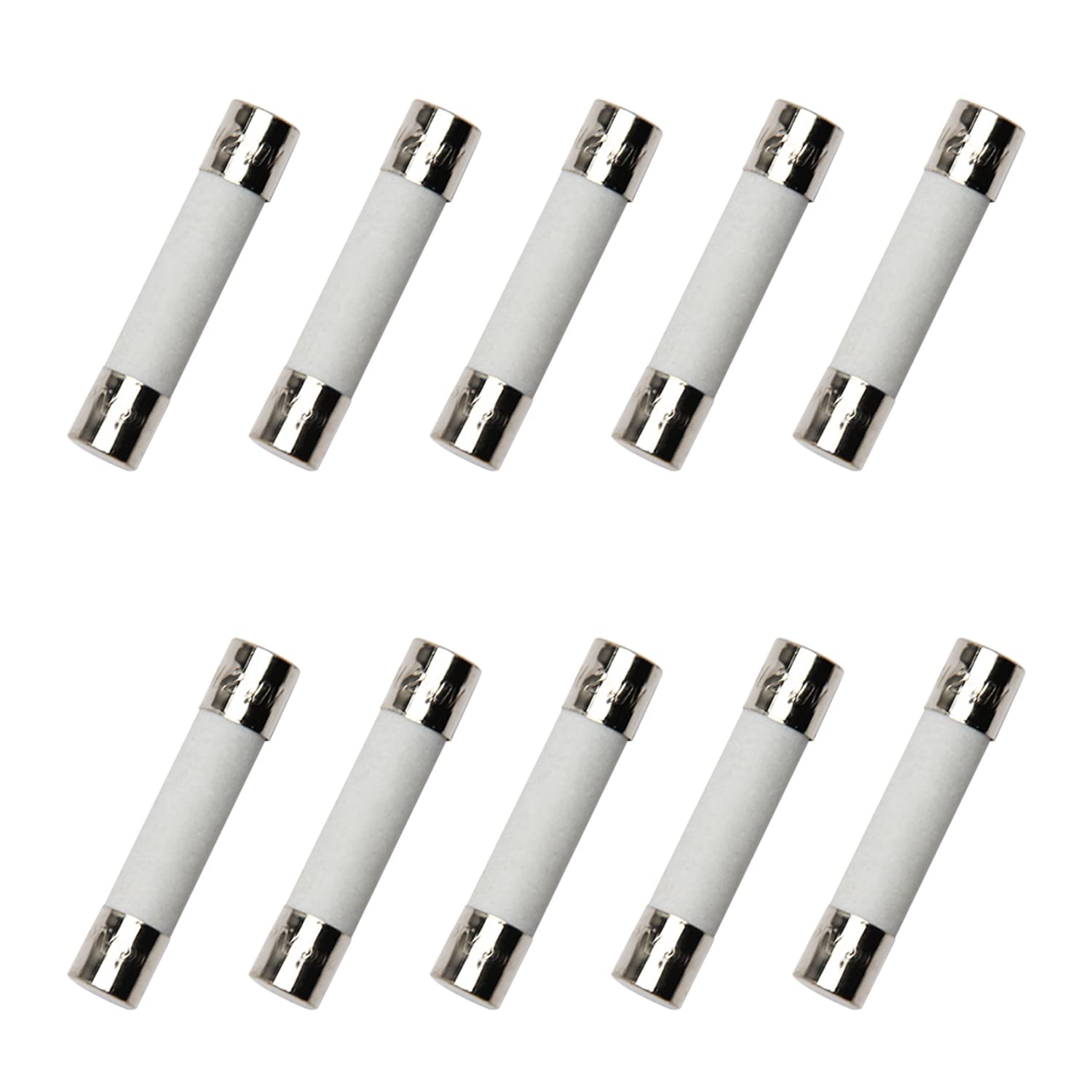 10 Fusibles Céramique 5A 250V - Pour Multimètres Et Appareils Électriques