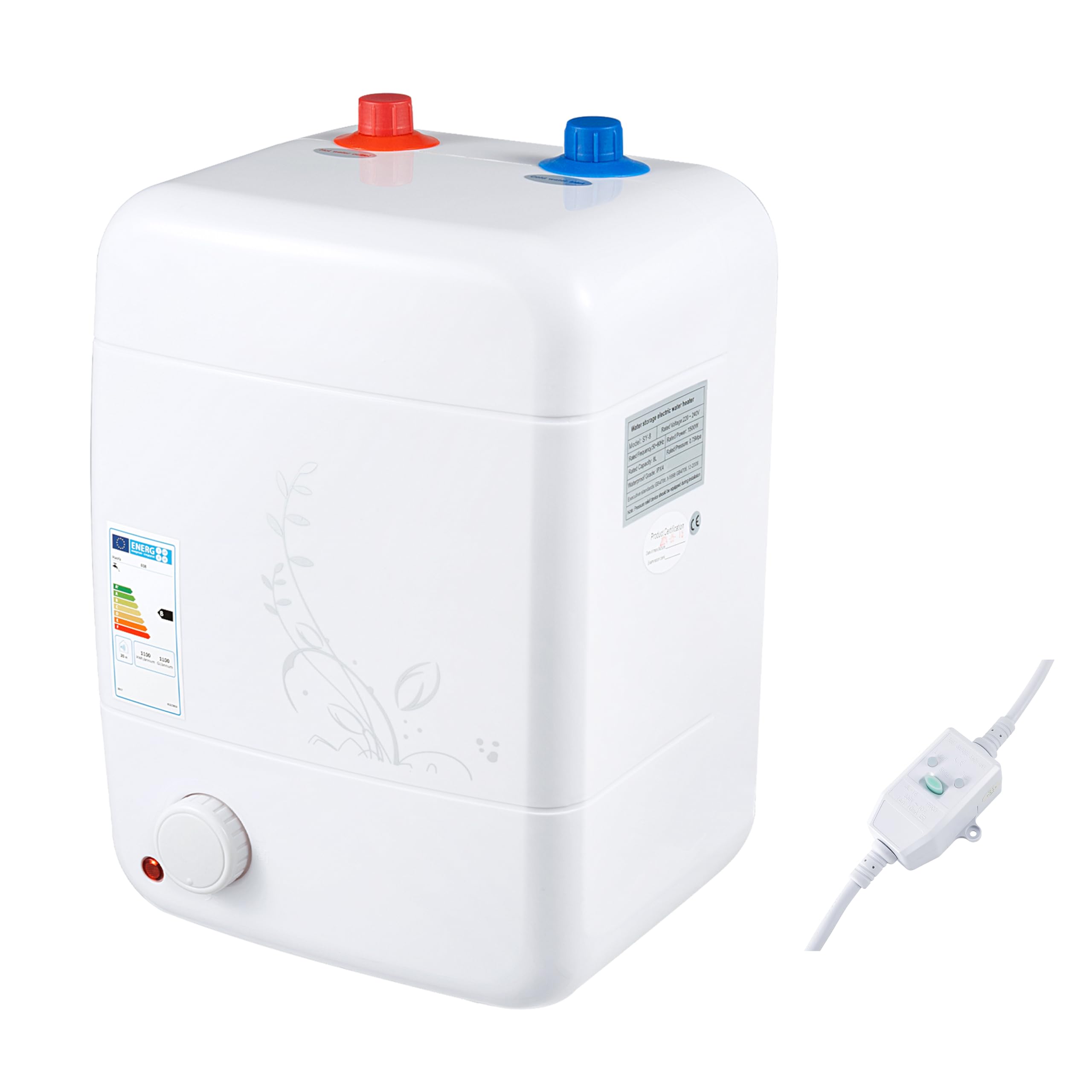 Scaldabagno sottolavello, 5 l, 30-75 °C, temperatura regolabile