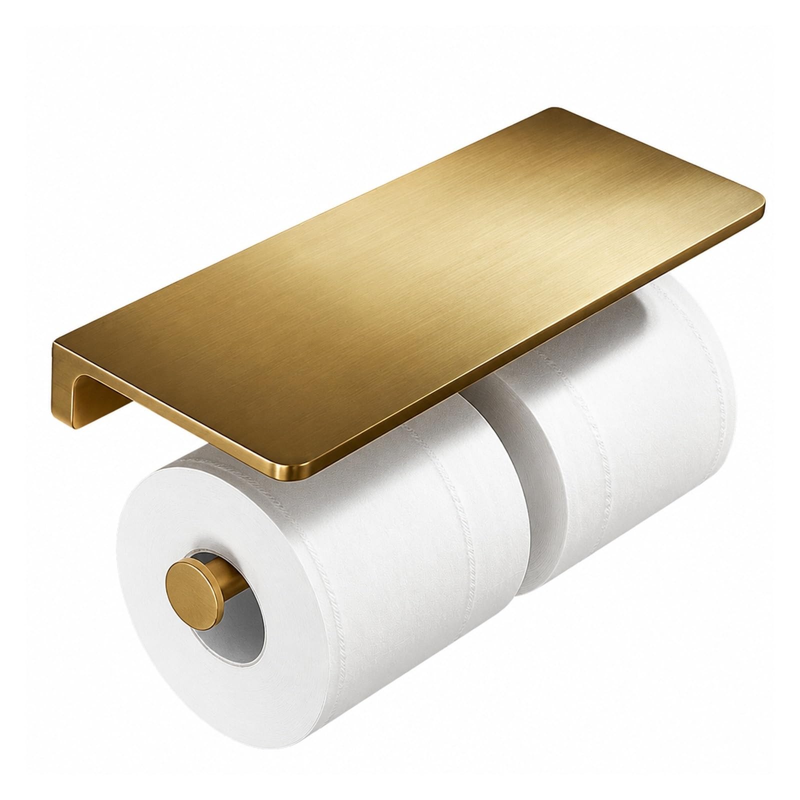 Toilet Roll Holder, Wall Mounted Toilet Paper Holder With Phone Shelf,for Bathroom