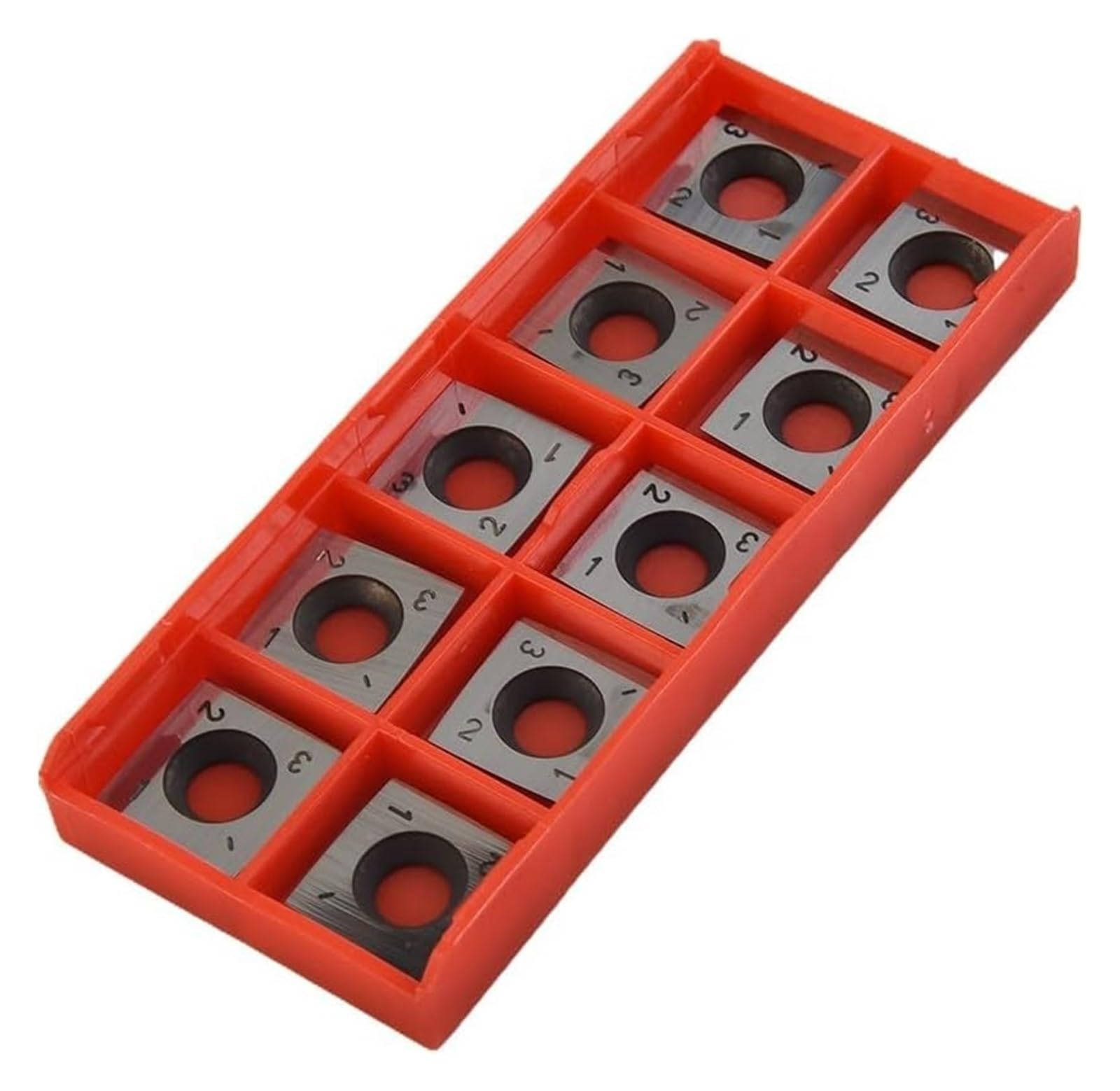 Punta tornio Cnc Carbide Turning Tool. Inserti for frese in metallo duro quadrati, kit di inserti in metallo duro indicizzabili for testa di taglio for pialla elicoidale for lavorazione del legno, ute