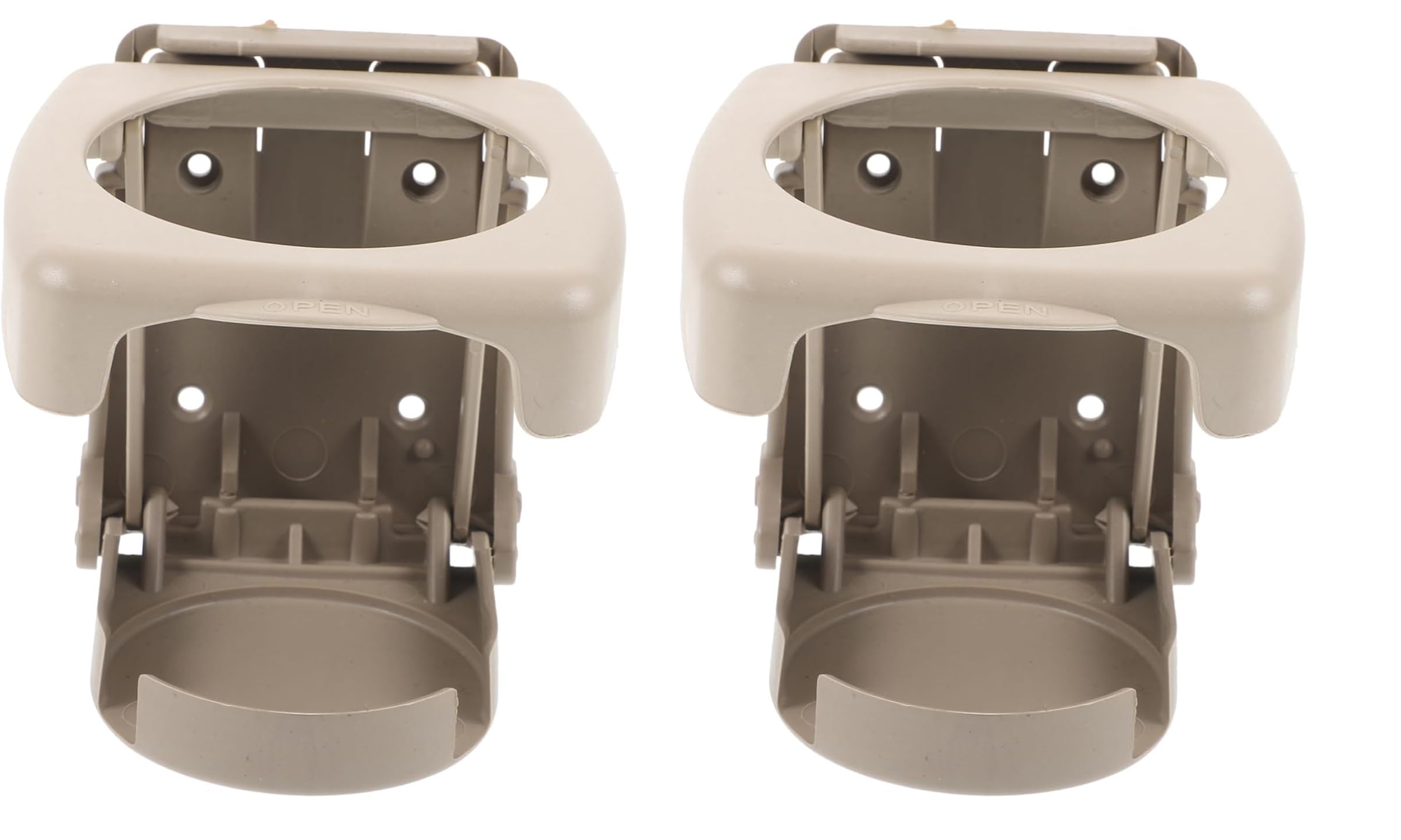 Car Cup Holder Adjustable Auto Folding Beige Drink Bottle Holder (Pack of 2) Compatible with Mahindra Bolero