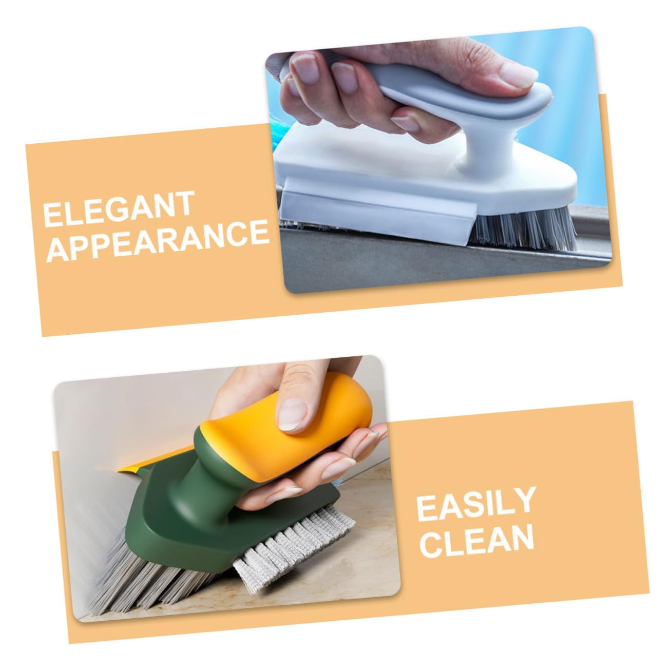 ABOOFAN 4 Juegos de Cepillos para Azulejos con Mango Ergonómico Multifunción para Baño Y Bañera (2 Unidades X 4)