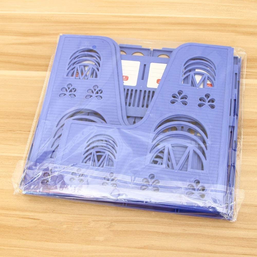 Scaffali per Documenti, ripiano per File in Rete a 4 sezioni, Portadocumenti da Tavolo Porta Libri di Carta Vassoio Documenti Organizer Scatola di immagazzinaggio Ufficio Scolastico