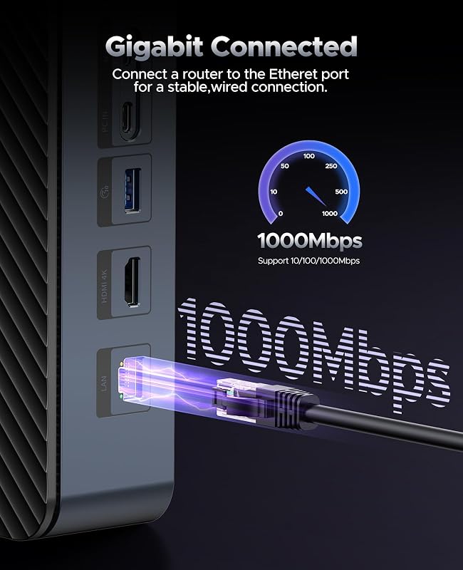 ORICO USB-C Hub dokkoló állomás M.2 NVMe SSD, 2.5/3.5" merevlemez, 4K HDMI, 100W PD, Gigabit Ethernet