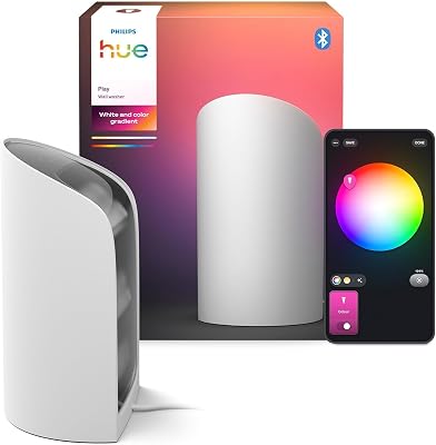 Philips Hue Play Smart LED Wall, Confezione singola, Bianco | Luce bianca e colorata, Tecnologia ColorCast, Smart Home, Dimmerabile, Compatibile bluetooth, Controllo vocale