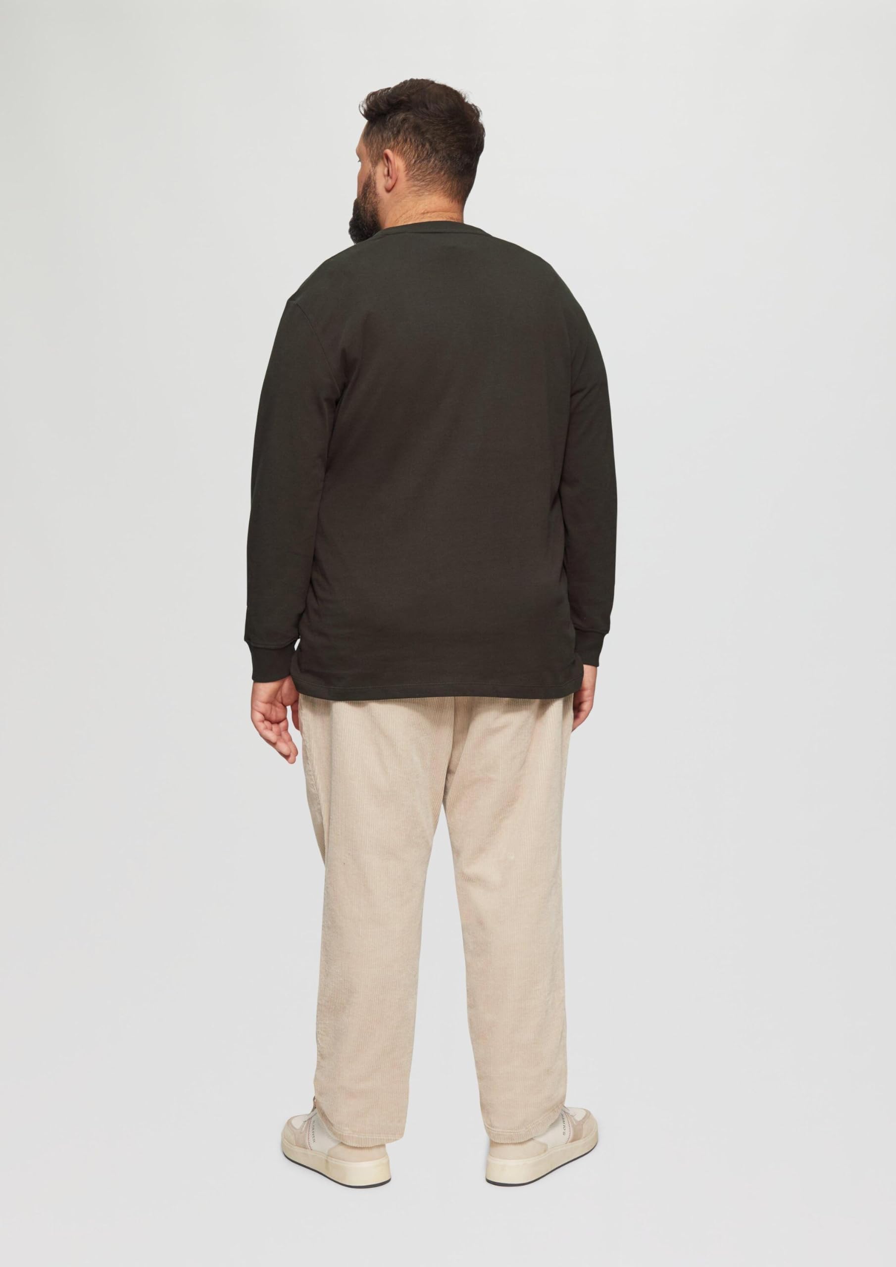 s.Oliver Langarmshirt mit Logo-Stickerei