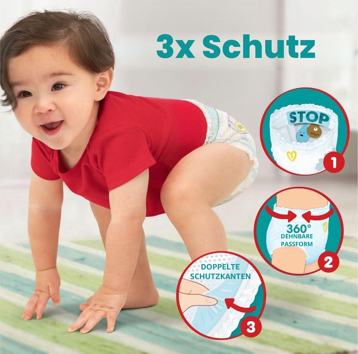 Pampers Baby-Dry Pants Windelhosen Größe 5-92 Windelhosen (11-17 kg)