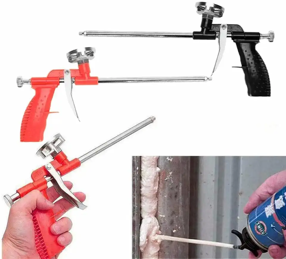 Pistola Aplicadora de Espuma Expansiva | Pistola de Espuma Expansiva de Poliuretano (Azul escuro)