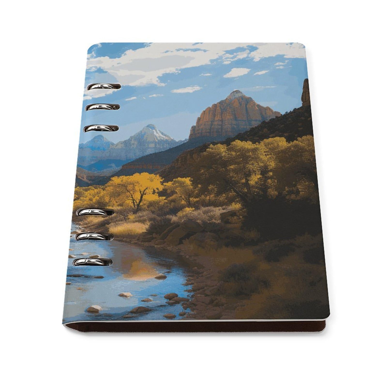 Cuaderno A5 de hojas sueltas recargable para evitar la pérdida de notas 8