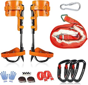 Tree Climbing Gear - Tree Climbing Spikes Suitable for Tree Work, Fruit Picking,Tree Climbing,Logging of Tree Climbing Kit