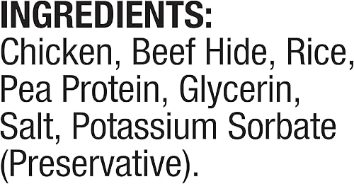Vista 24 de Good'n'Fun Good 'n' Fun - Mancuernas con sabor a pollo, 4 onzas, aperitivos de cuero crudo para perros pequeños