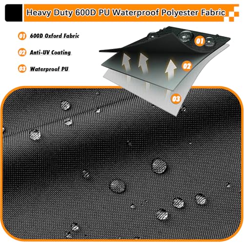 Image of KALINCO RV Tire Covers 4 Pack, Waterproof Wheel Cover, Anti-UV Sun Rain Snow Tire Covers for Travel Trailer Truck RV SUV Camper