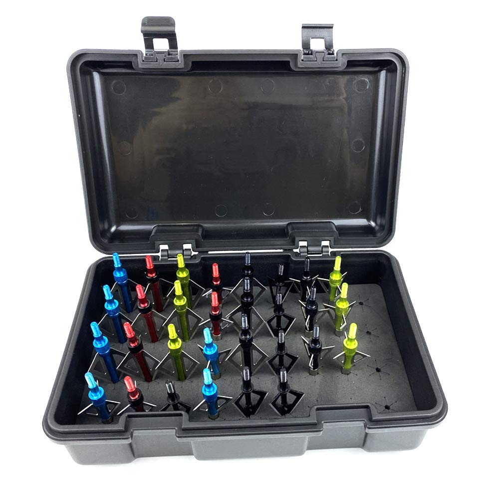 Smarkey Broadhead Storage Box Case for Compound Hunting Bow and Crossbow Accessory - 36PCS Stroage