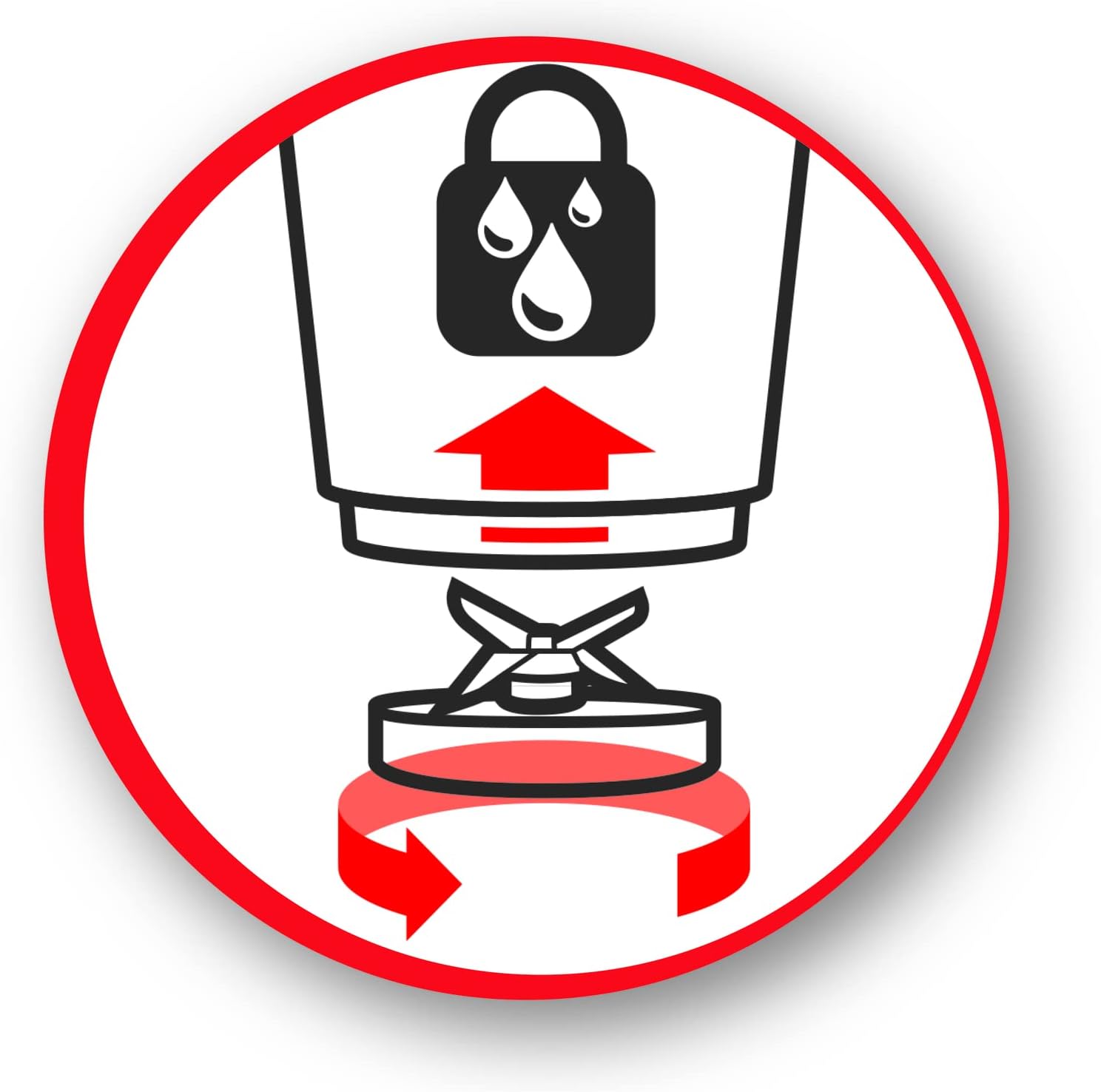 Graphic illustrating the Smart Lock system for the blender jar