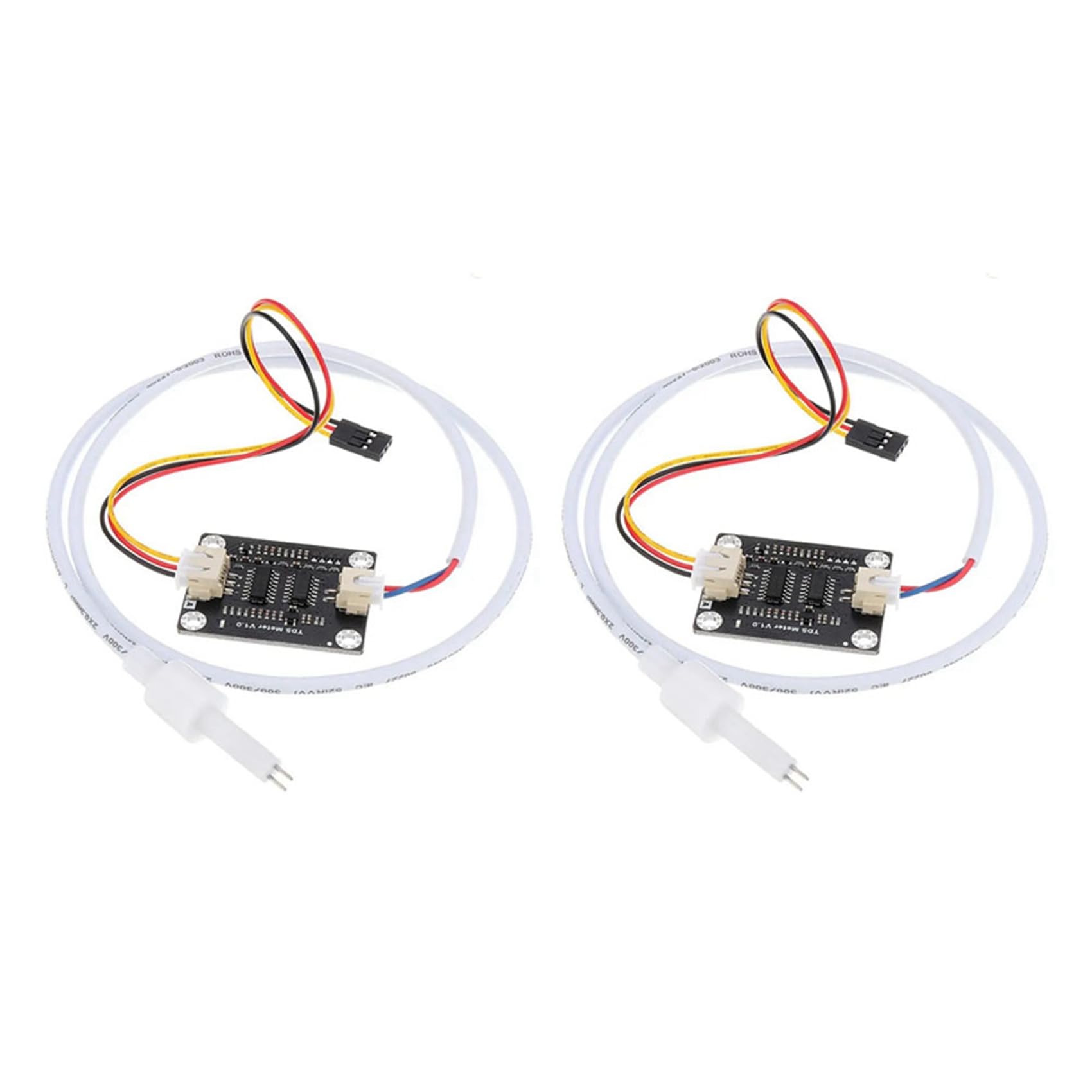 Ctrlzs 2X Analog Tds Sensor Tds Meter Water Conductivity Sensor Tester Liquid Detection Water Quality Monitoring With 4 Cables