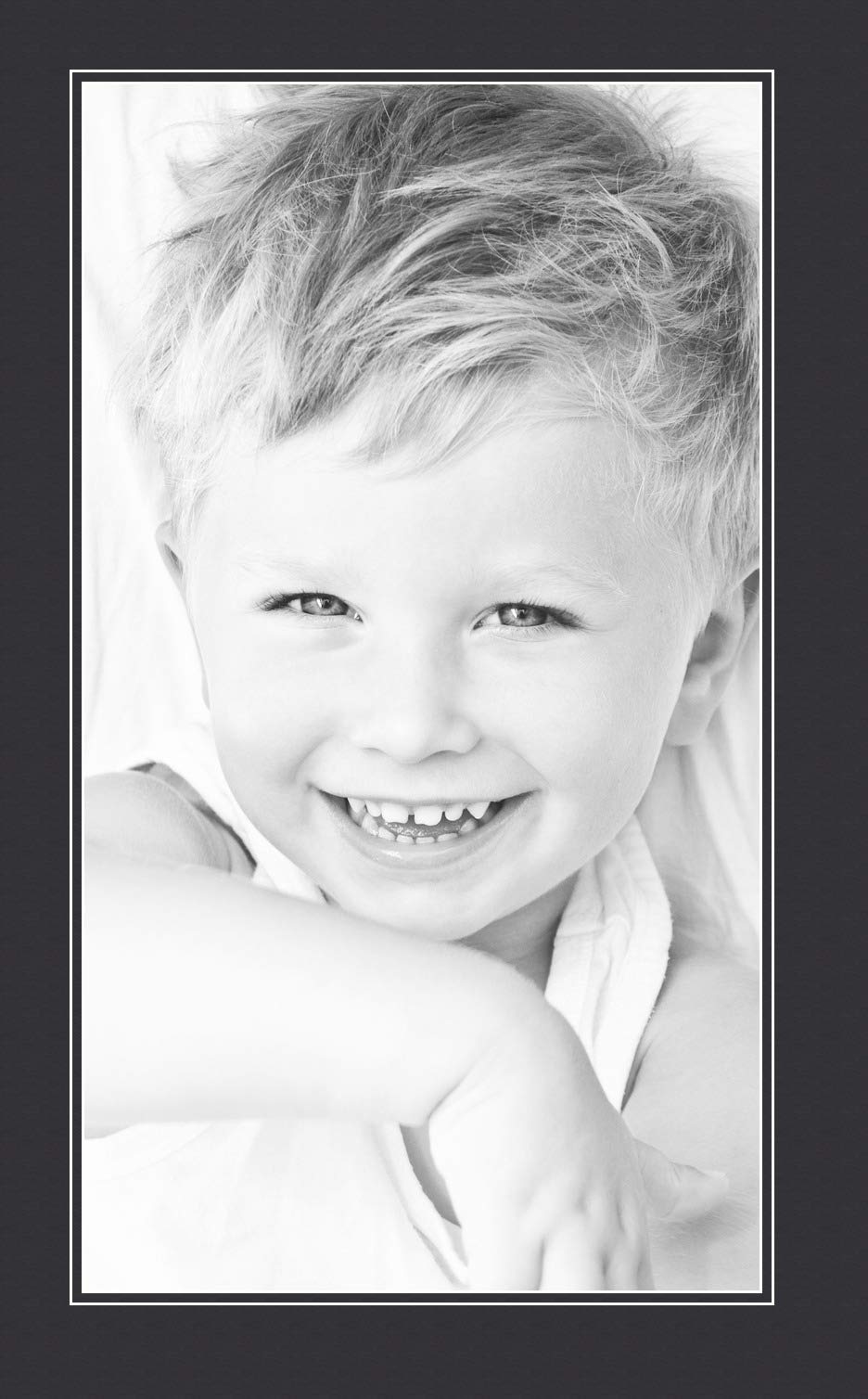 14x25 Smooth Black / Black Custom Mat for Picture Frame with 10x21 opening size (Mat Only, Frame NOT Included)