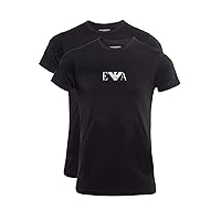 Emporio Armani Essential Monogram 2-pack T-shirt With Crew Neck