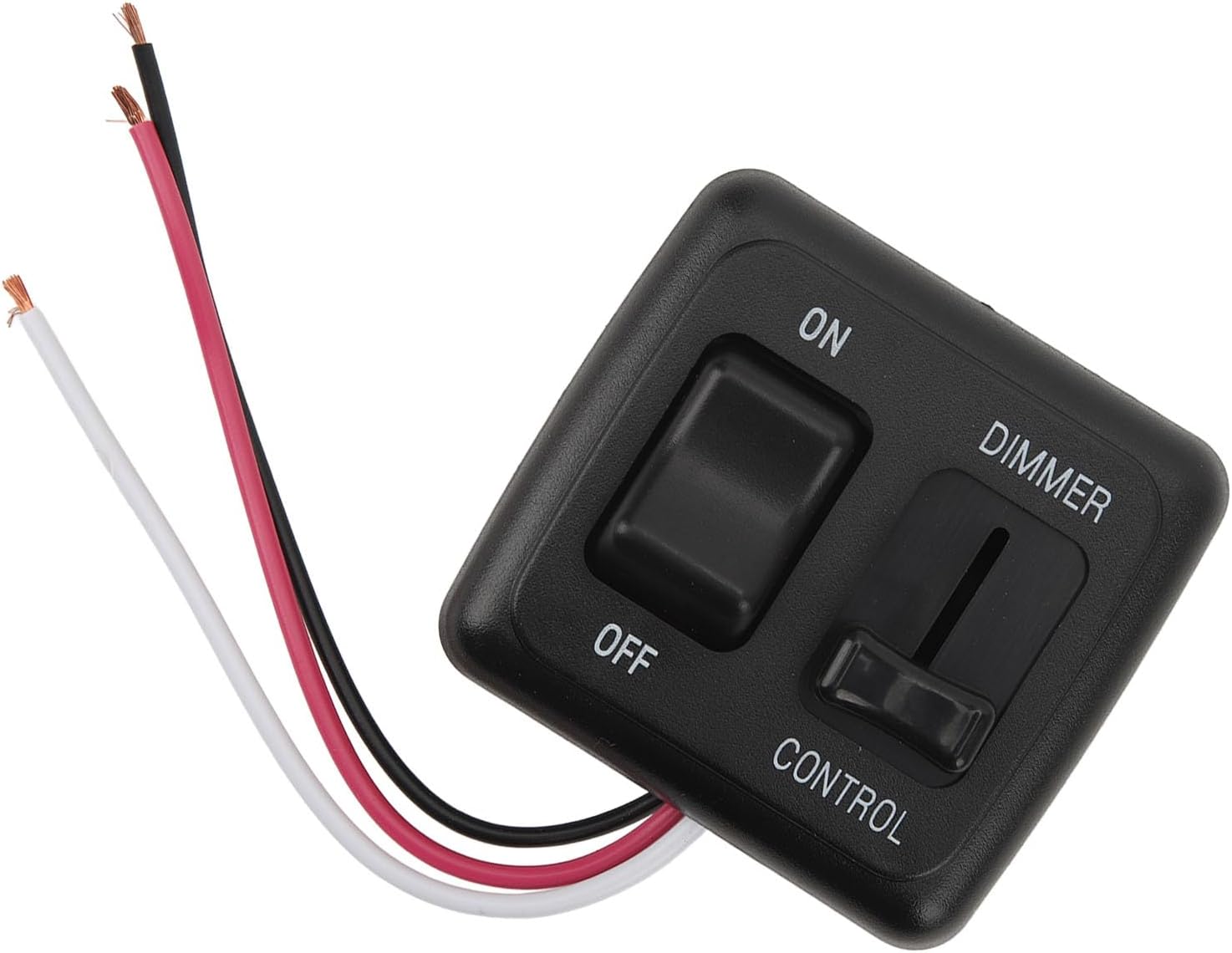 12V DC Toggle Switch with High Side Dimmer Control for LED Halogen Incandescent RV Car Truck Strip Dimmer Control Switch for LED