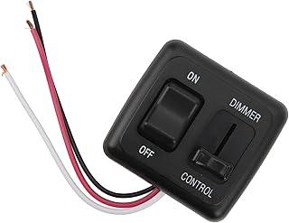 12V DC Dimmer Switch, ABS Toggle Switch with High Side Dimmer Control Boats Dimmer Switch for LED Halogen Incandescent RV Car Truck Strip