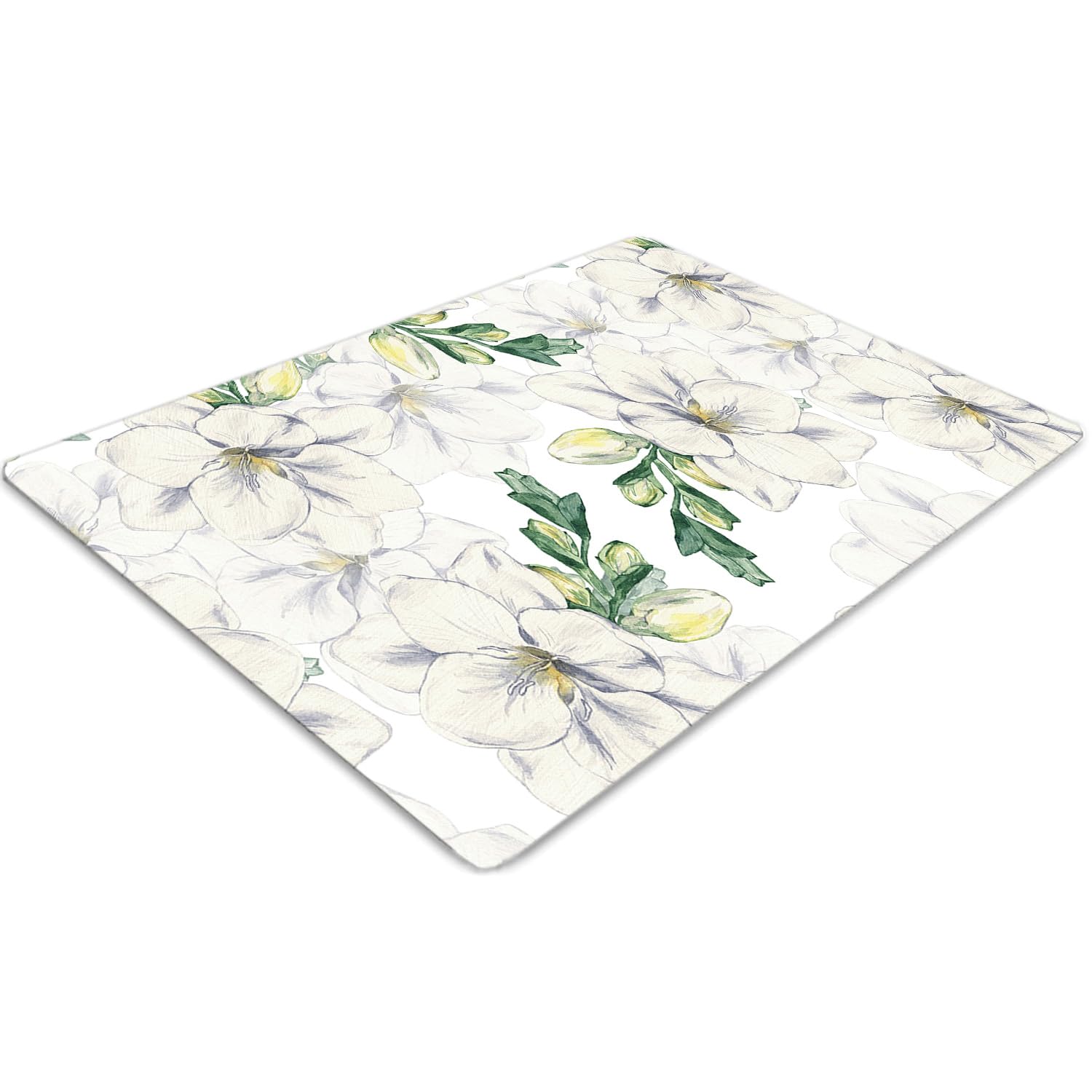 Tapis de chaise 120x90 cm rectangulaire en PVC imperméable motif jungle