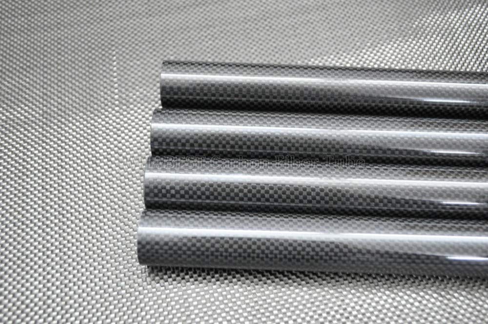WHABEST 17MM OD x 15MM ID x 500MM 3k Carbon Fiber Tube/Pipe, with 100% Carbon Fiber with Excellent Quality (2pcs 17x15x500mm Glossy)