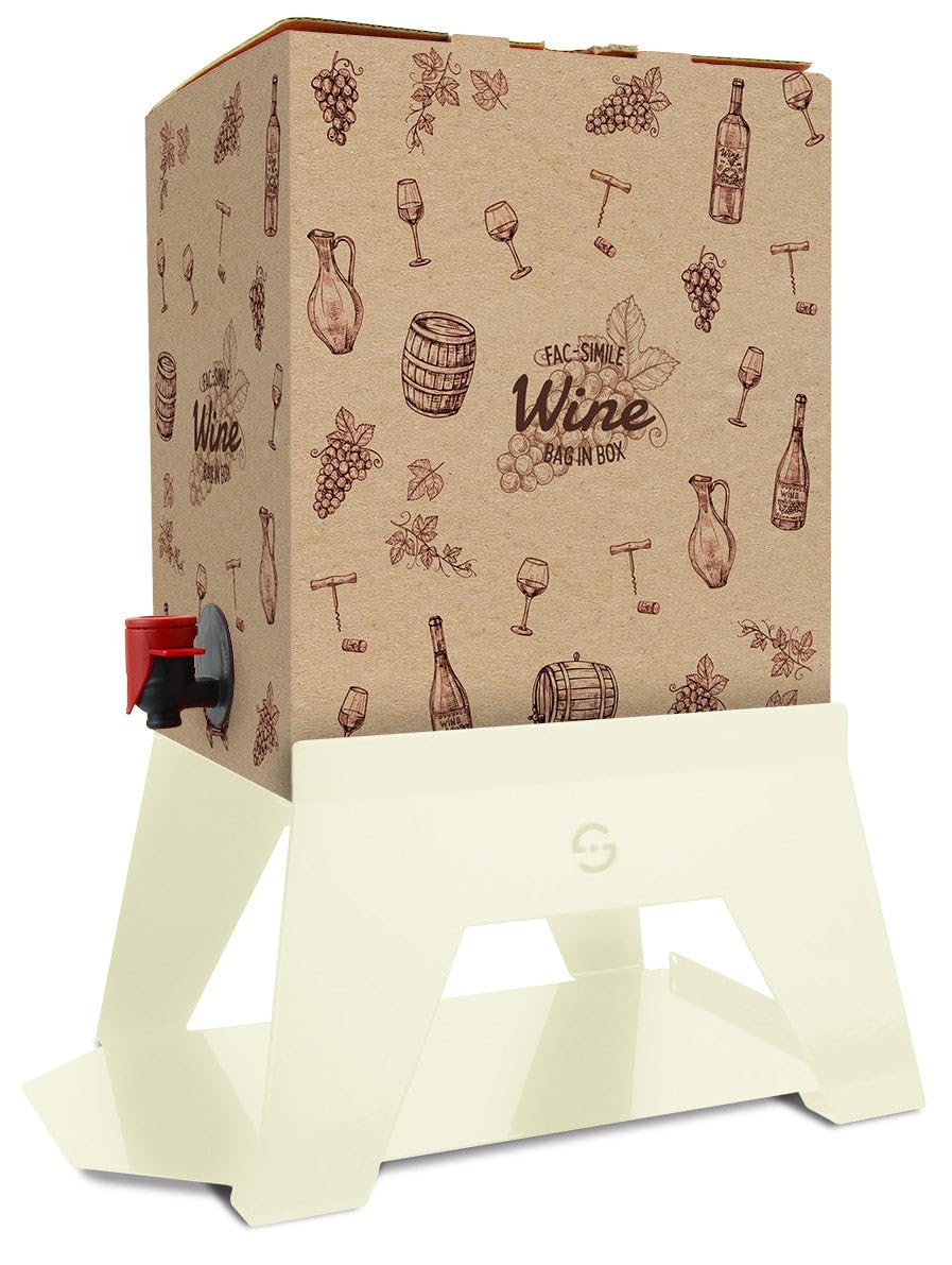 Porta Bag in Box per Vino,Olio Varie Misure e Colori (Panna)