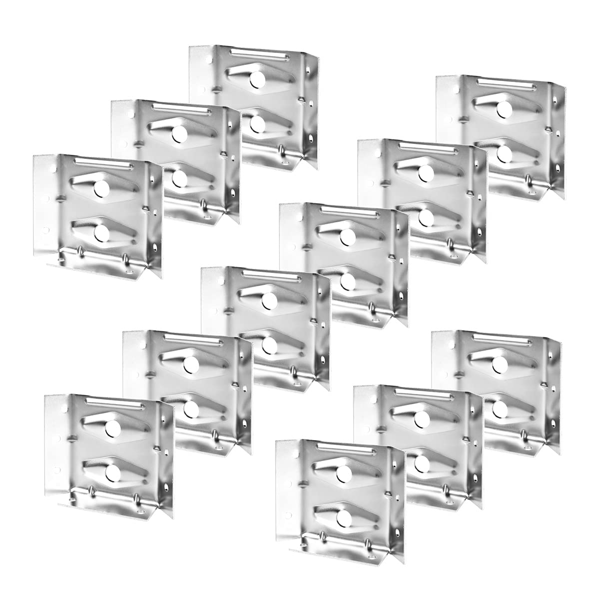 Supports d'angle à montage en surface POWERTEC pour stabiliser vos pieds de bureau