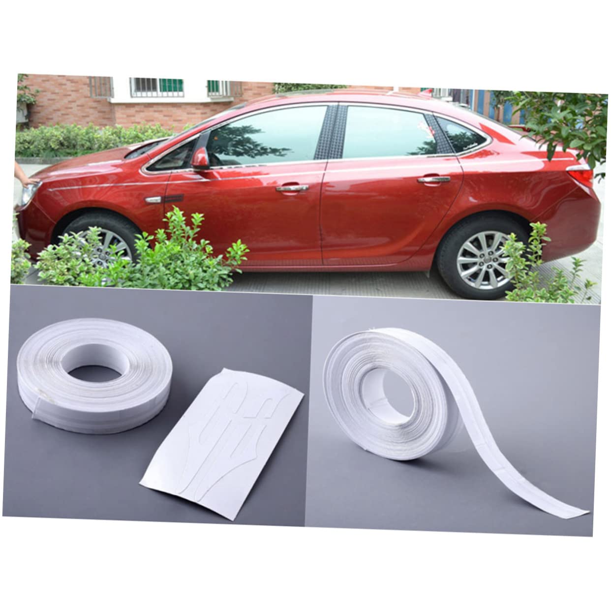 2pcs Pinstripe Tape Decal Pinstripetape for White Cars 39.37ft x 0.47in Stretchable for Rvs Boats Trucks Bicycles Water Resistant Sturdy