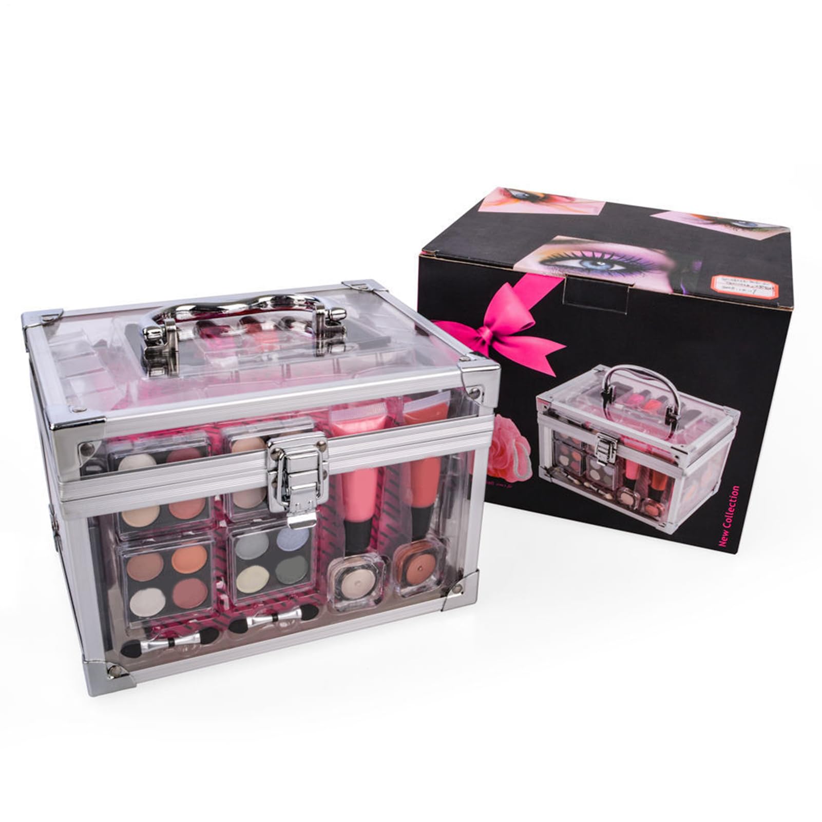 Makeup Starter Kit Für Anfänger Tragbares Reise-Makeup-Set Mit | Contour-Palette, Blush-Pinsel Mit Etui Für Jugendliche, Alltag, Reisen, Bühnenauftritte & Hochzeiten