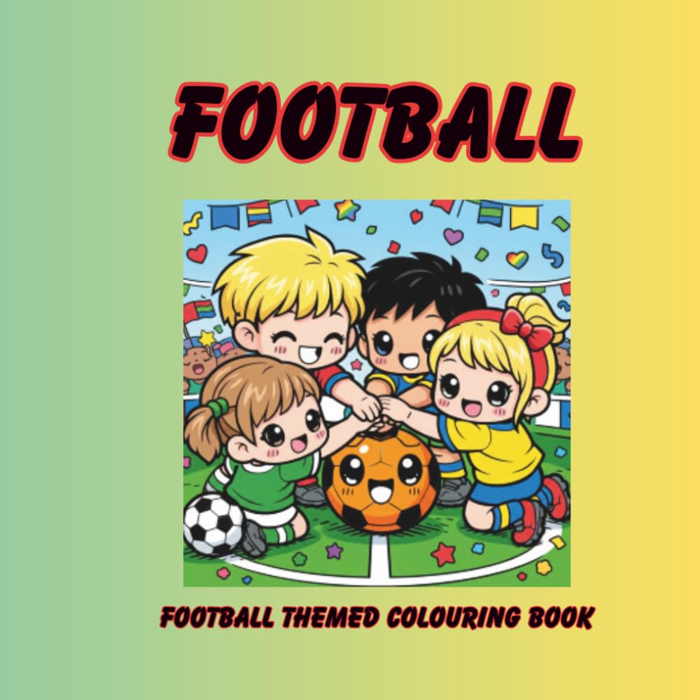 Football: football themed colouring book