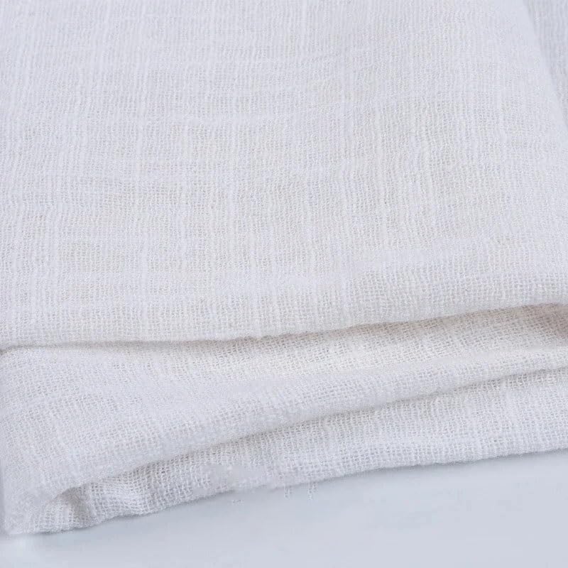Serviettes de Noël en gaze de coton style village, lot de 24 napperons de table à offrir