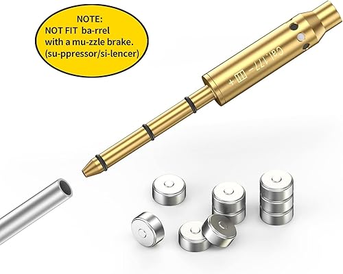 Miniatura 7 de Tipfun .22LR.177 Cal.17HMR 9mm .375 Cal  .41 Cal  40sw10mm Red Laser Boresighter Bore Sight End Barrel Easy to Fit Revolvers Pistols Rifle and Air