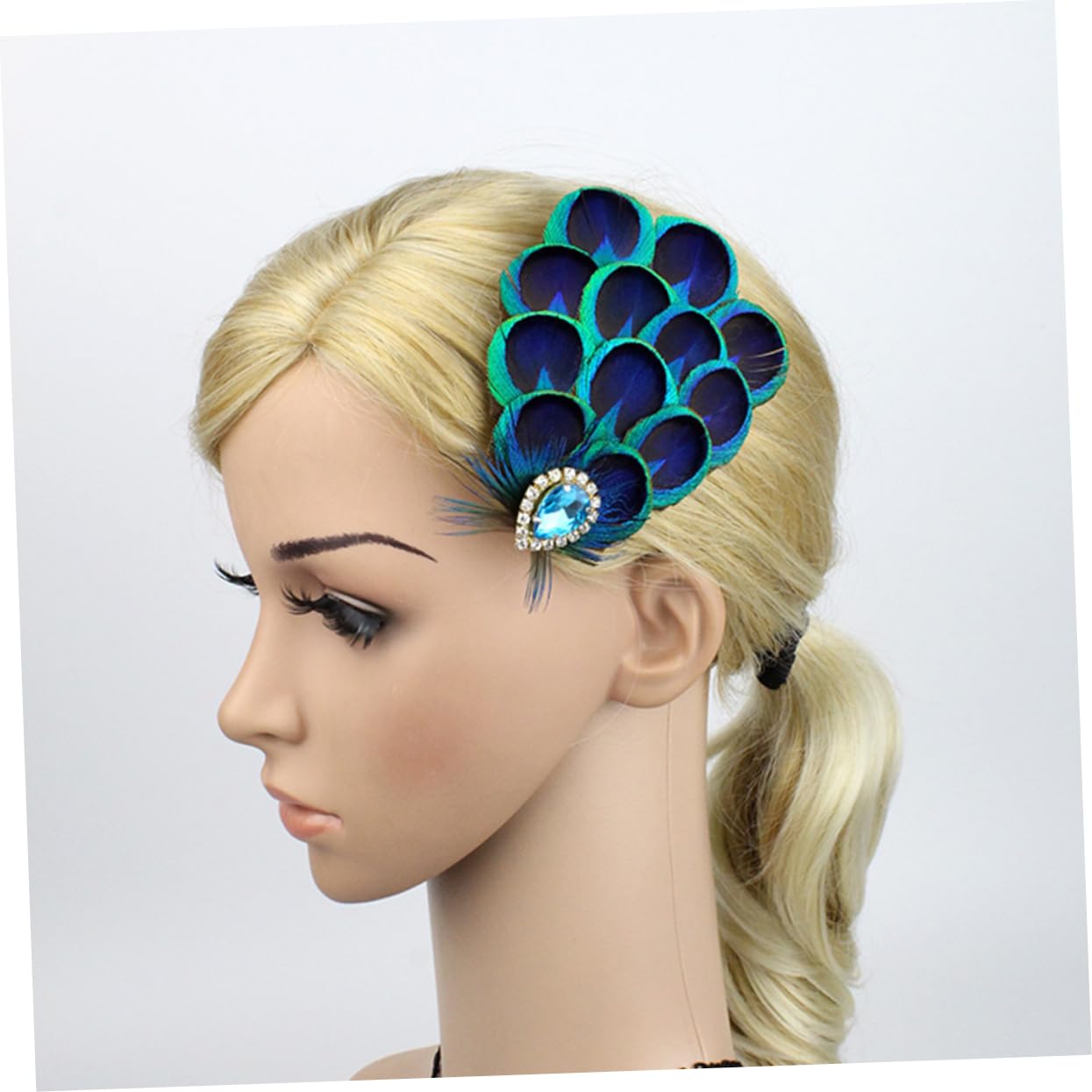 FOMIYES 3stücke Attractive Haarklammer Mit Pfauenfedern Kreatives Haaraccessoire Für Hochzeiten Und Partys Elegantes Und Leichtes Design Für Frauen Vintage-haarclip Für Besondere