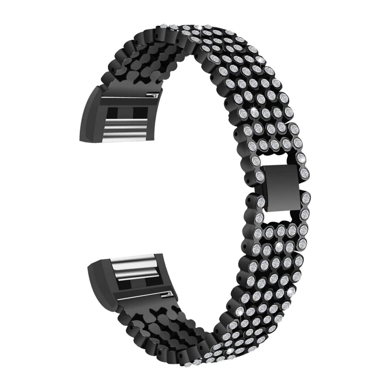 Housoutil 3 Piezas Bandas Metalicas Correas Reloj Correas De Reloj Banda Inteligente Pulsera Inteligente Muñequera Reloj Inteligente Pulseras Inteligentes Cadena De Mano Diamante